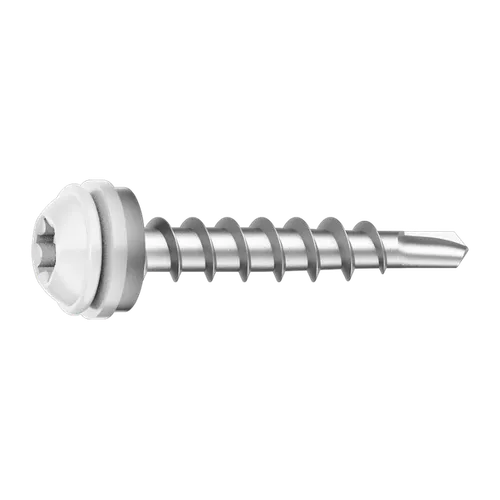 Vindskiveskruv, C3 4,5x28 mm, vit, 500 st/frp