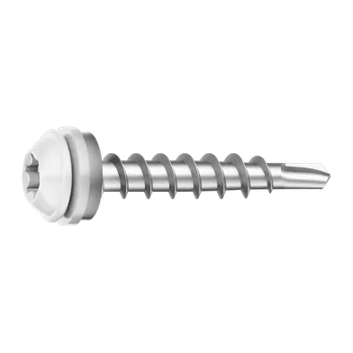 Vindskiveskruv, C3 4,5x28 mm, vit, 500 st/frp