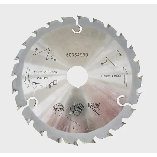 Cirkelsågklinga HM Trä 125/20, 24T