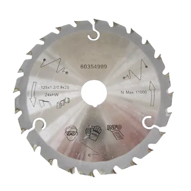 Cirkelsågklinga HM Trä 125/20, 24T