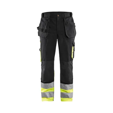 Hantverksbyxa Varsel, Svart/Gul Strl. C52