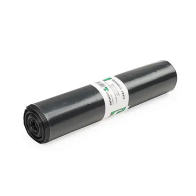 Grovsäck 125 l Svart, 10 st