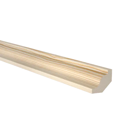 Taklist Svanhals obehandlad furu 15x43 mm, Löpmeter