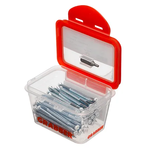 Sockelskruv 3,8x58 mm, Vit, 100 st/frp