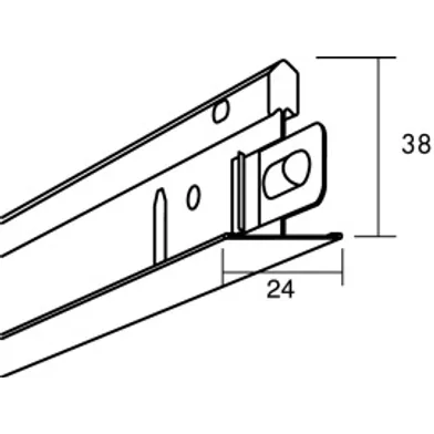 Huvudprofil Connect 8101, 3700 mm