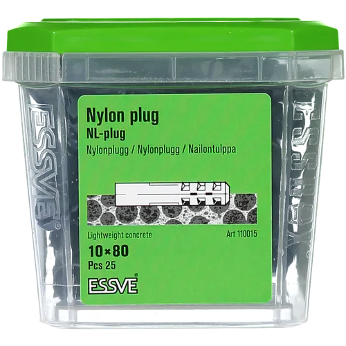 Nylonplugg NL 10x80 mm, 25 st/frp