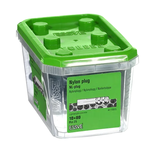 Nylonplugg NL 10x80 mm, 25 st/frp