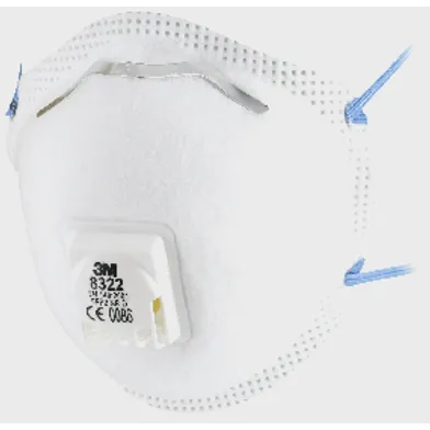 Filtrerande halvmask 8322 Klass FFP2V