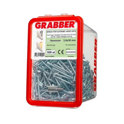 Gipsskruv CGHX 3,9x38 mm, 500 st/frp