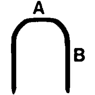 Häftklammer Nr 36 12 mm, 1000 st/frp