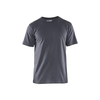 T-shirt Bas, Grå Strl. M, 5-pack