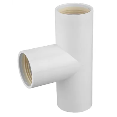 T-rör instick 90° 40 mm, vit