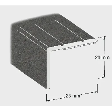Trappnos 25x20 mm 100 cm, Grafitgrå, Nr 271