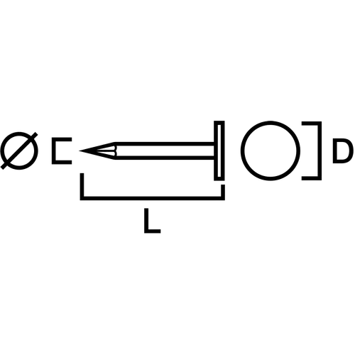 Pappspik 15° FZV trådbandad 3,1x19 mm, 3000 st/frp