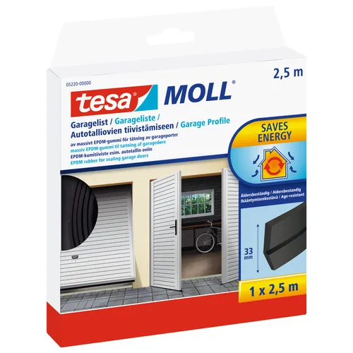 Garagelist 33 mm, 2,5 m