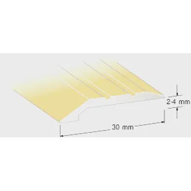 Nivålist 2-4 mm 200 cm, Guld, Nr