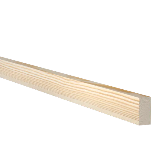 Planhyvlad obehandlad furu 21 mm 21x43 mm, Löpmeter