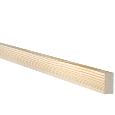 Planhyvlad obehandlad furu 21 mm 21x43 mm, Löpmeter