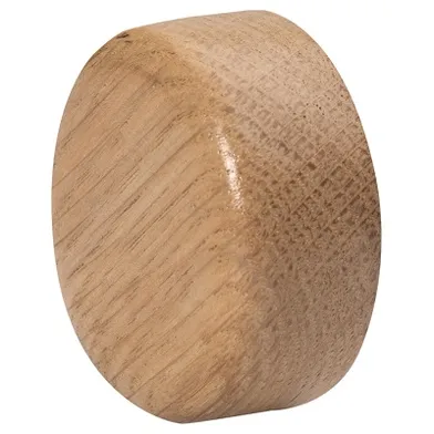 Ändknopp Ø 48 mm, Ek lackad