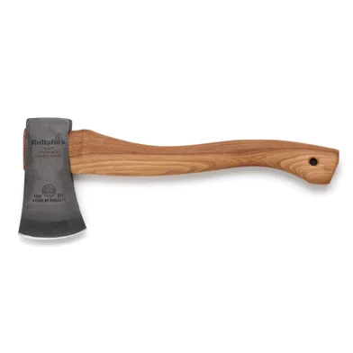 Friluftsyxa H 375 mm, svängt skaft