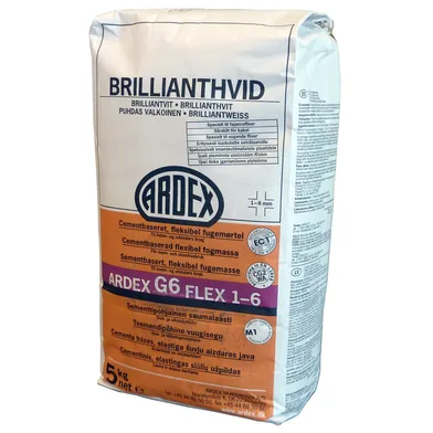 Kakelfog G6 Flex Brilliantvit, 5 kg