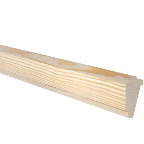 Dubbelskugglist obehandlad furu 21x43 mm, Löpmeter