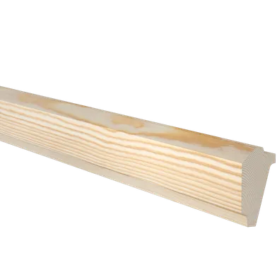 Dubbelskugglist obehandlad furu 21x43 mm, Löpmeter