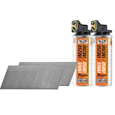 Dyckert vinklad 1,6 mm & gas t. IM65A 45 mm, 2000 dyckert + 2 gaspatroner