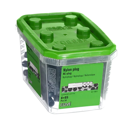 Nylonplugg NL 8x65 mm, 50 st/frp