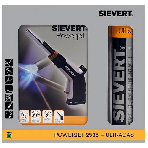 Blåslampa Powerjet 253501 Professional F. P2000-flaska