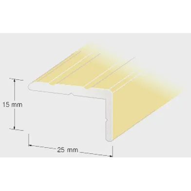 Trappnos 25x15 mm 100 cm, Guld, Nr 41