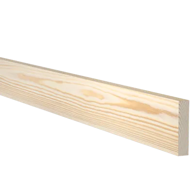 Planhyvlad obehandlad furu 15 mm 15x69 mm, Löpmeter