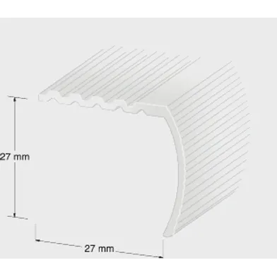 Trappnos 29x29 mm 100 cm, Silver, Nr 15