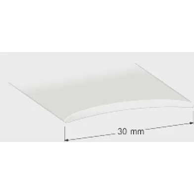 Skarvlist 30 mm Slät 200 cm, Silver, Nr 28