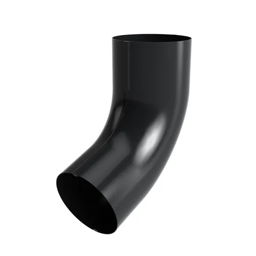 Rörvinkel 70° 90 mm, Svart