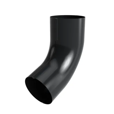 Rörvinkel 70° 75 mm, Svart