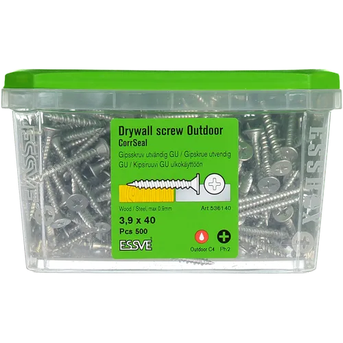 Gipsskruv GU 3,9x40 mm, 500st