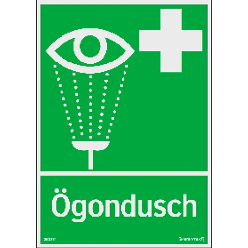 Nödskylt Ögondusch 210x297 mm