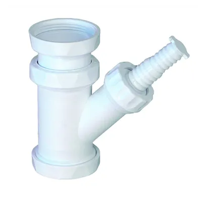 Disk/tvättmaskins anslutning 40 mm, vit