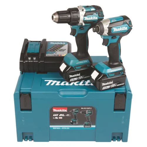Paket borr- och slagskruvdragare 18 V 2x5.0 Ah, MAKPAC