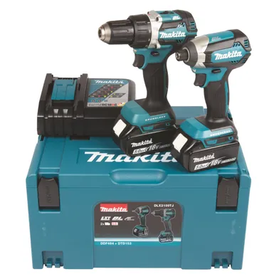 Paket borr- och slagskruvdragare 18 V 2x5.0 Ah, MAKPAC