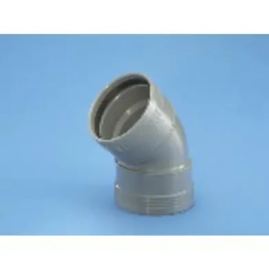 Böj 45° 2 muff 110 mm