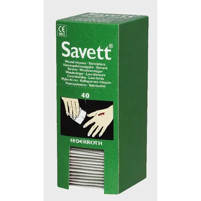 Savett sårtvättare Refill 40 st/ask