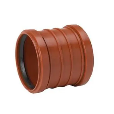 Dubbelmuff markavlopp 200 mm