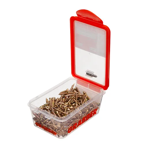 Spånskive-/sockelskruv Trä/Stål 3,8x28 mm, Gul, 250 st/frp