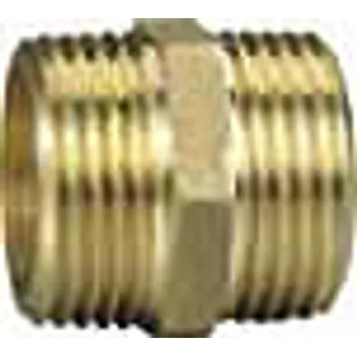 Sexkantnippel utv. gänga r25, mässing