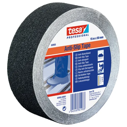 Halkskyddstejp Professional 50 mm, 15 m, Svart