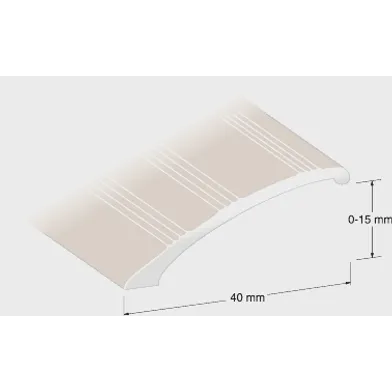 Nivålist 0-15 mm Rillad 200 cm, Platina, Nr 29