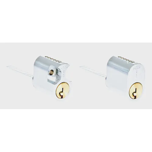 Cylinder 1208 Krom, Inkl. 3 nycklar