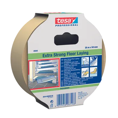 Dubbelhäftande tygtejp 50 mm, 25 m